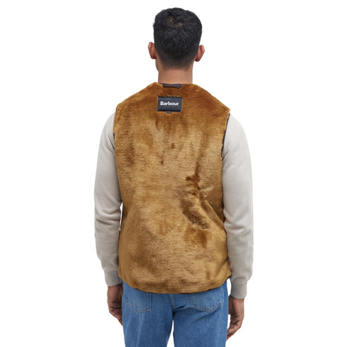 Gilet Uomo reversibile, in pile, con zip frontale